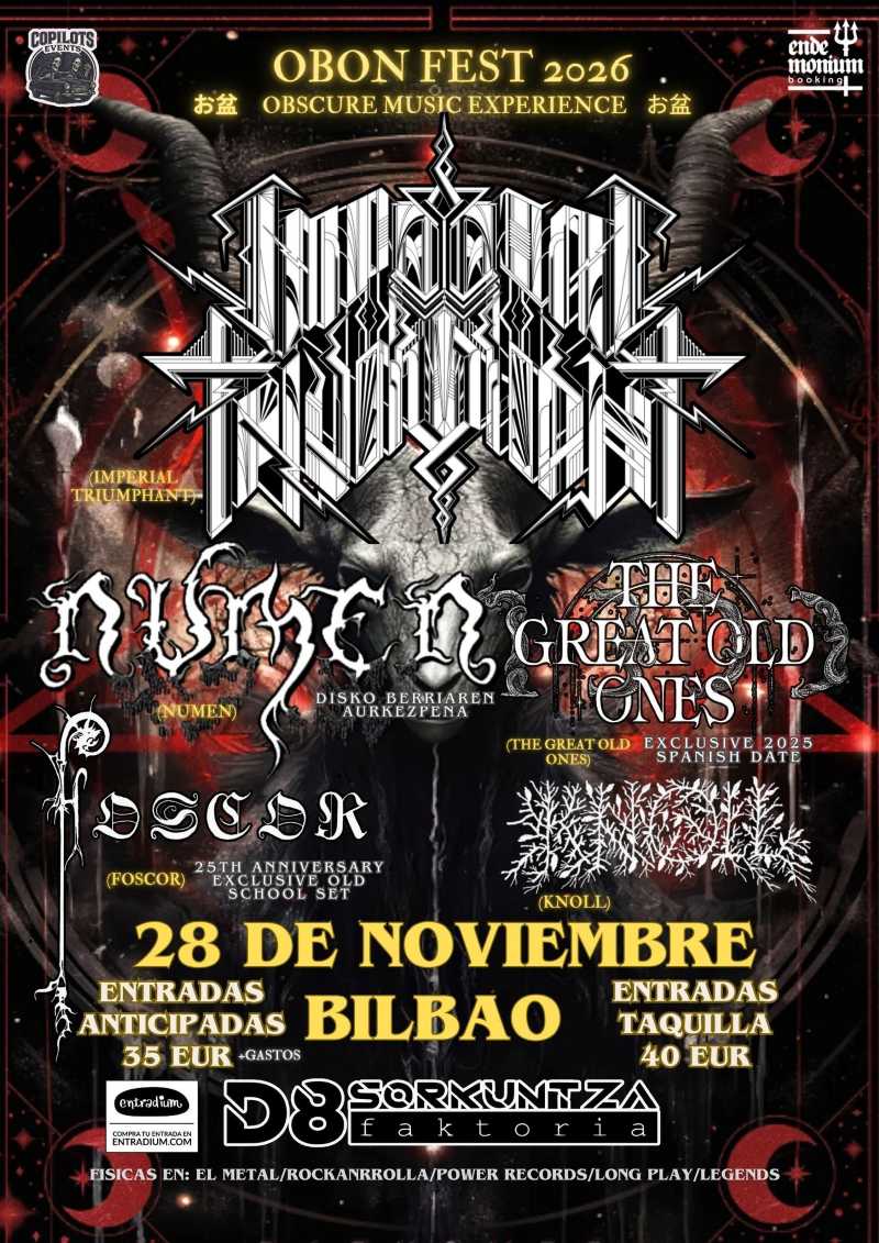 Cartel completo del Obon Fest 2026