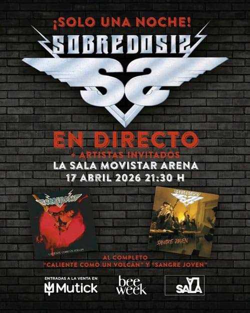 El 17 de abril, «Solo Una Noche» con Sobredosis en Madrid