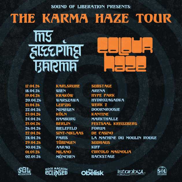 Gira conjunta de My Sleeping Karma y Colour Haze este mes de abril