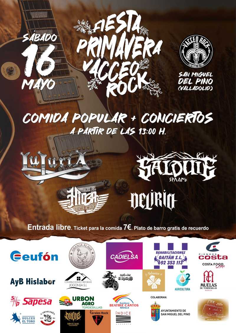 El VacceoRock, fiesta concierto en San Miguel del Pino (Valladolid)