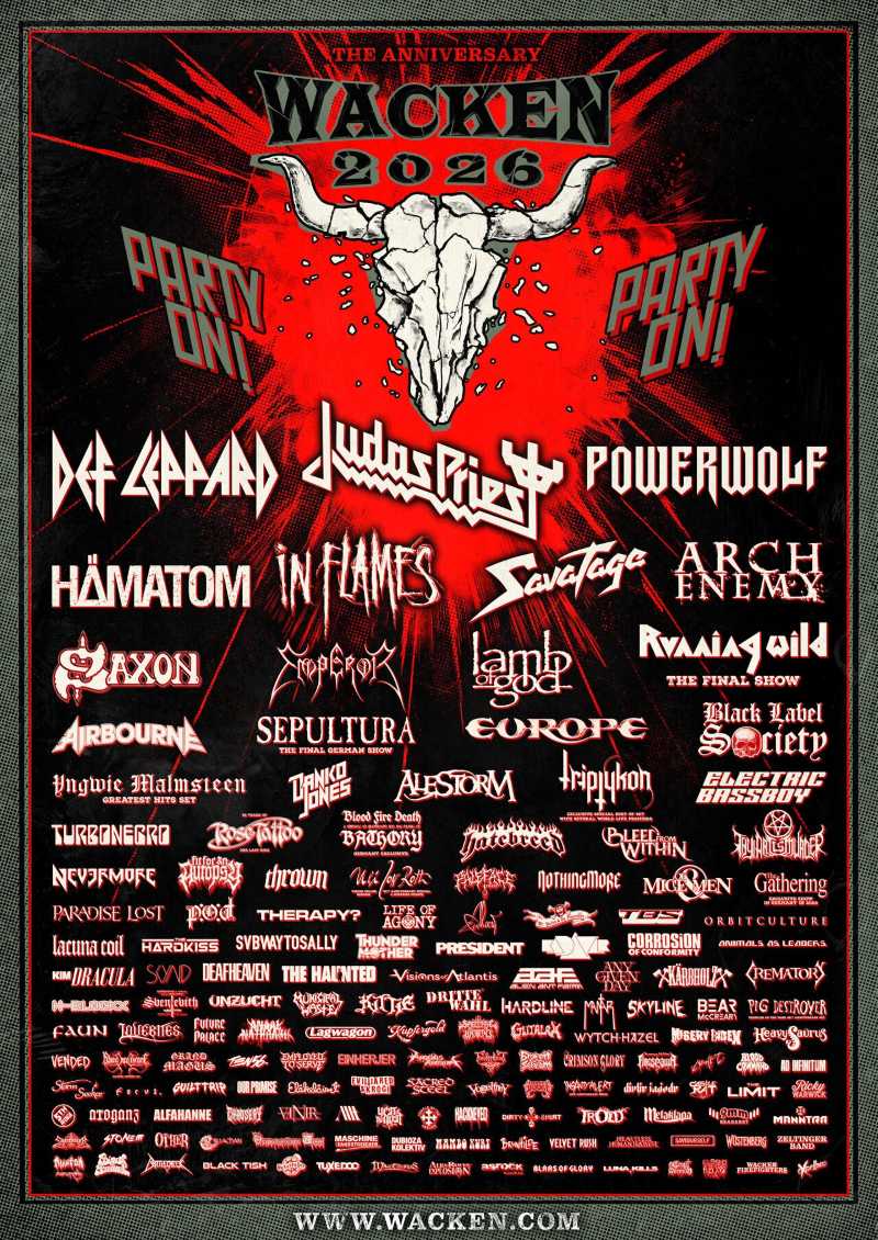 49 bandas anunciadas al Wacken Open Air 2026
