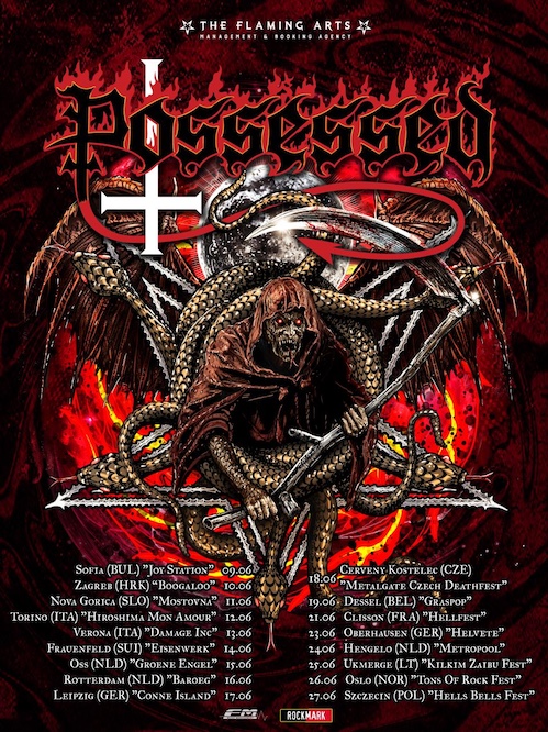 Fechas del tour europeo de Possessed