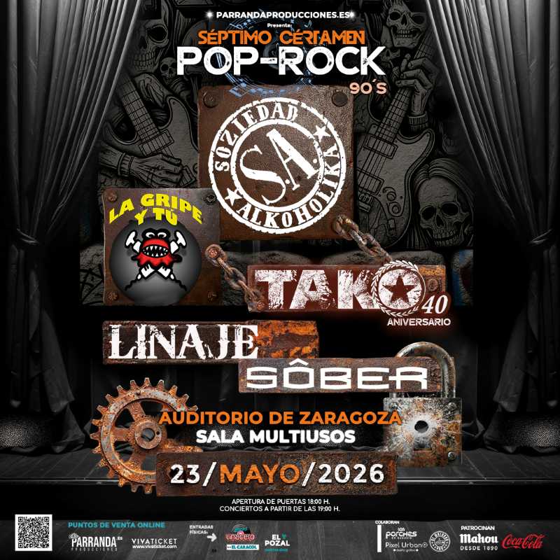 Soziedad Alkohólika, Sôber en el 7º Certamen Pop Rock 90’s de Zaragoza
