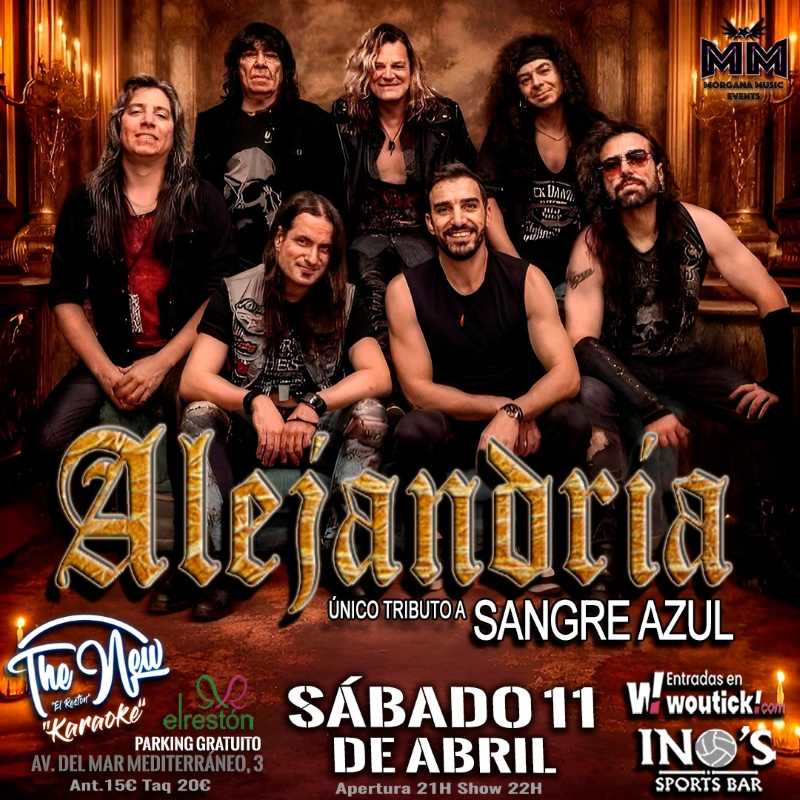 Este sábado 11 de abril Alejandría en Valdemoro (Madrid)
