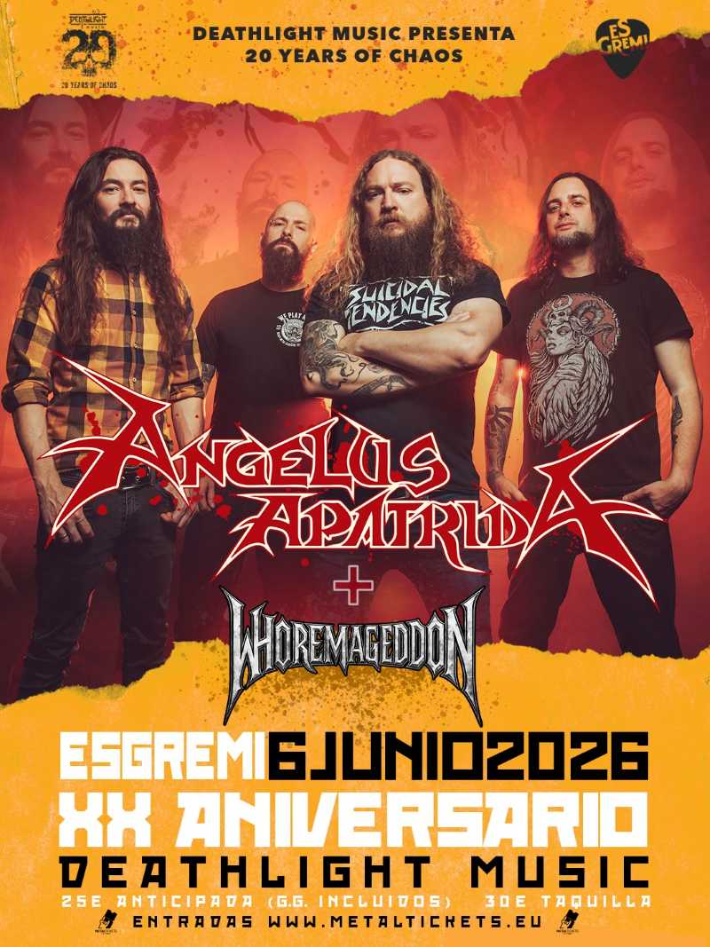 Angelus Apatrida en el aniversario de Deathlight Music en Palma de Mallorca