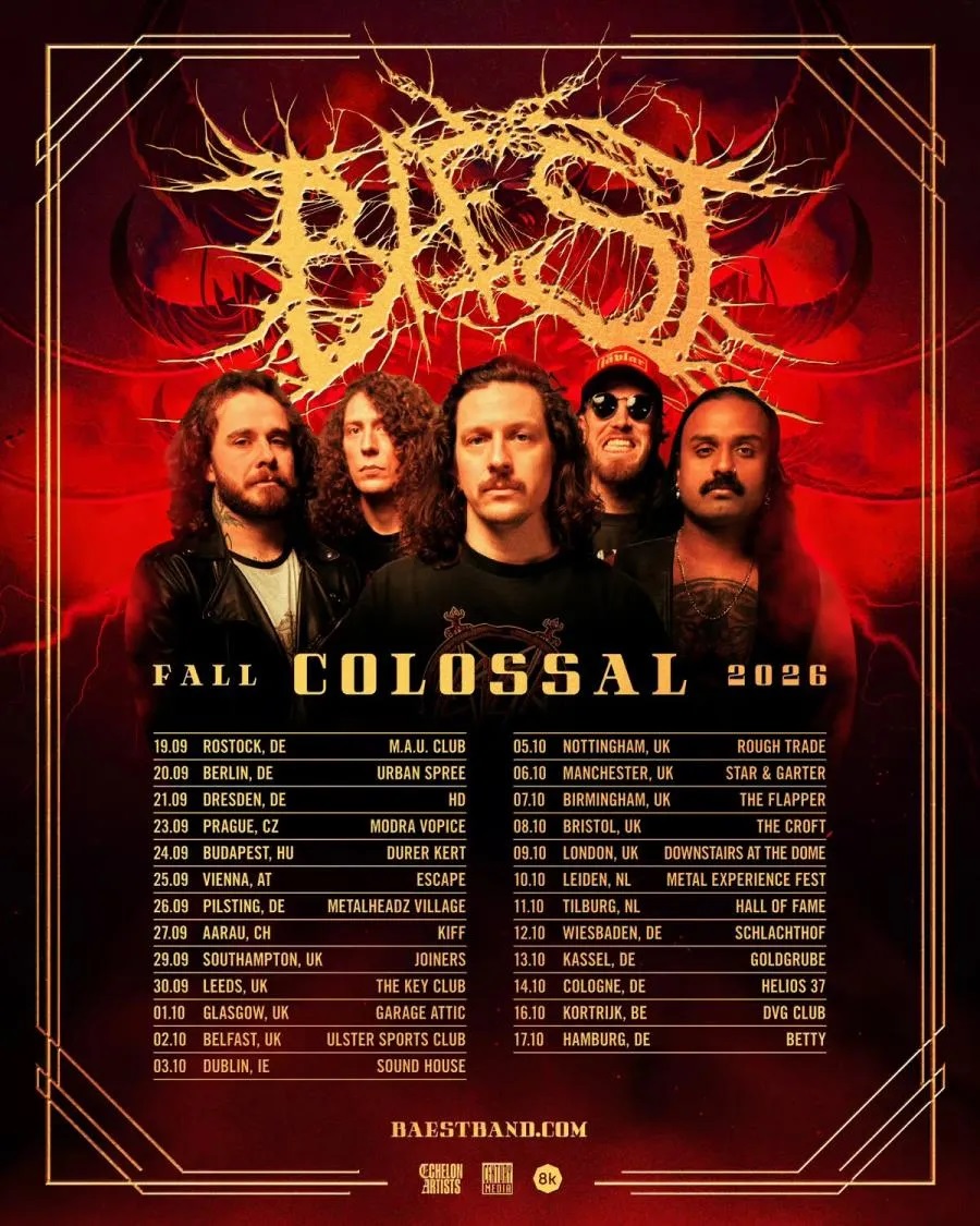 Fechas del Tour  «Fall Colossal 2026» de los daneses Beast
