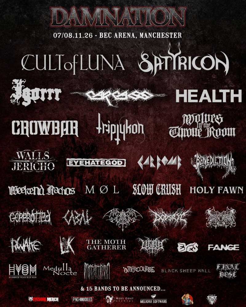 Los estadounidenses Worm entre las nuevas bandas confirmadas en el Damnation Festival 2026