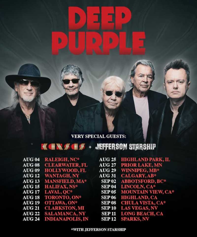Deep Purple añade fechas en Norte América a su tour de 2026