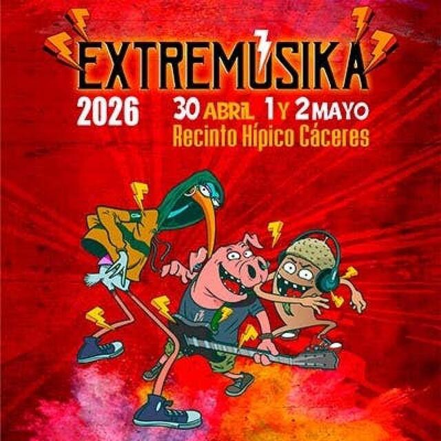 El festival Extremúsika 2026 anuncia sus horarios para un fin de semana cargado de música
