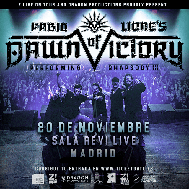 ¡Fabio Lione’s Dawn of Victory anuncia fecha exclusiva en Madrid para 2026!