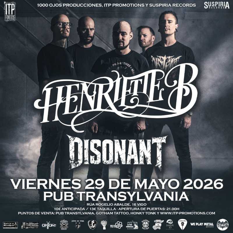 Los suizos Henriette B en concierto en Vigo el 29 de mayo