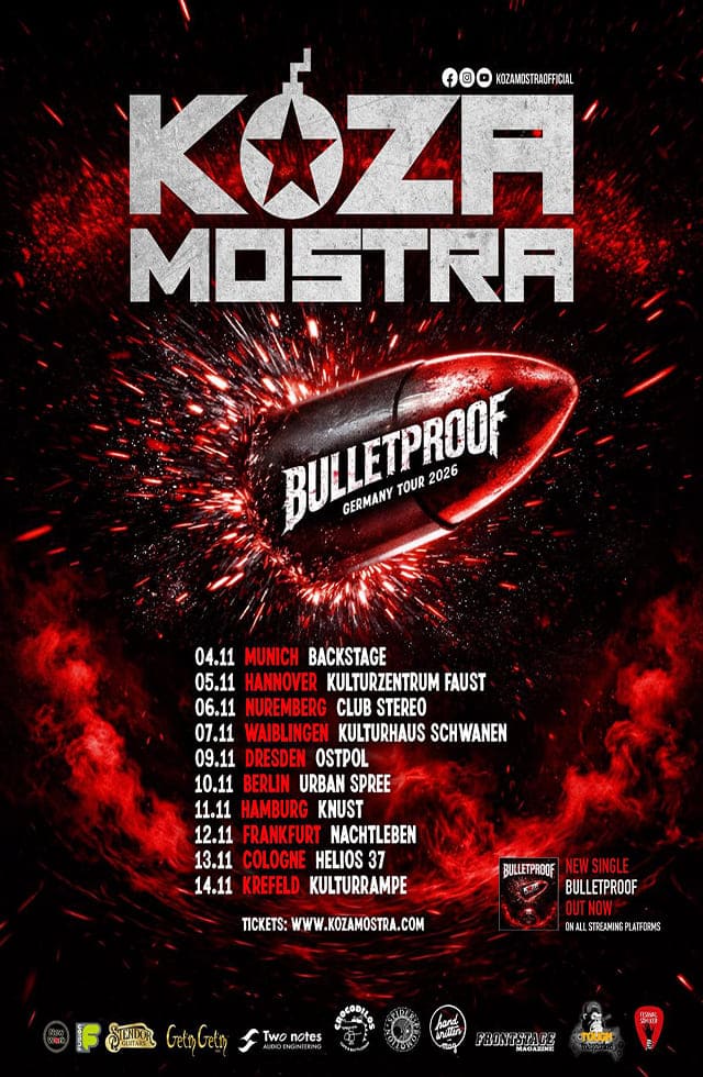 Koza Mostra de gira por Alemania con su Bulletproof Tour