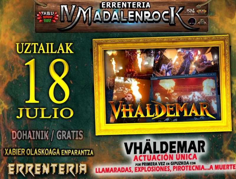 Vhäldemar confirmados al IV MadalenRock