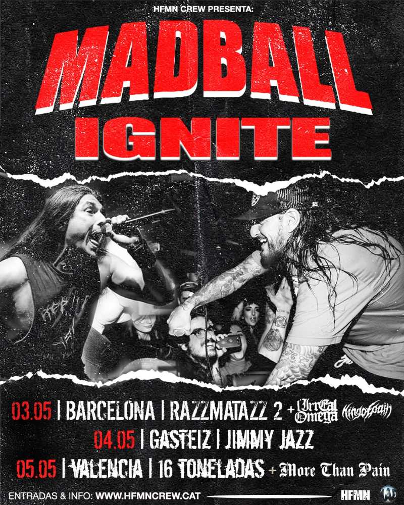 Gira de Madball con Ignite en mayo