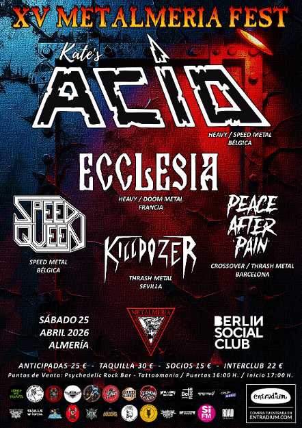 Cambios en el cartel del XV Metalmeria Fest