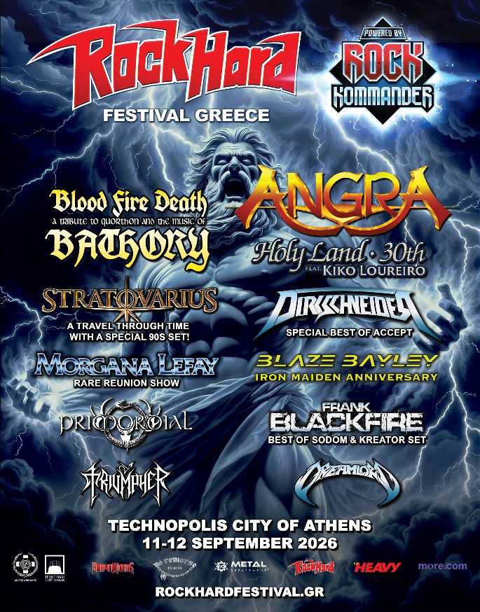 Cartel completo del Rock Hard Festival Greece 2026