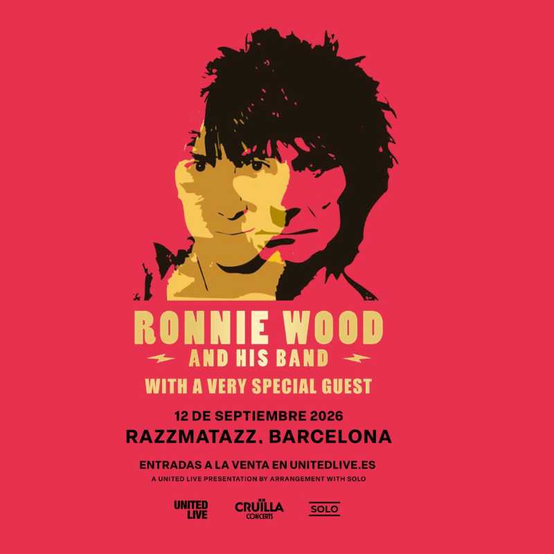 Ronnie Wood anuncia concierto en Barcelona para el 12 de septiembre