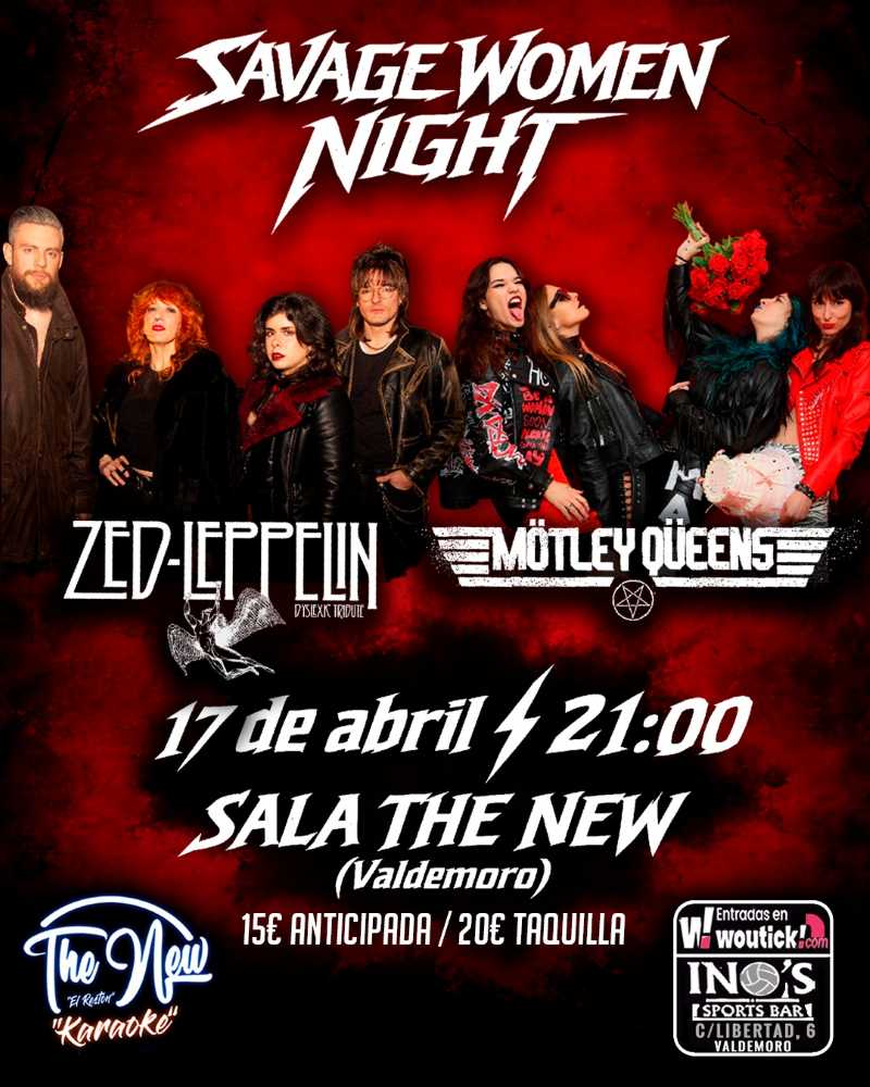 Este viernes 17 de abril la Savage Women Night en Valdemoro (Madrid)