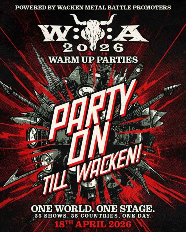 Otro de los shows del Wacken Open Air 35th Anniversary Global Warm-Up Party será en Estados Unidos.