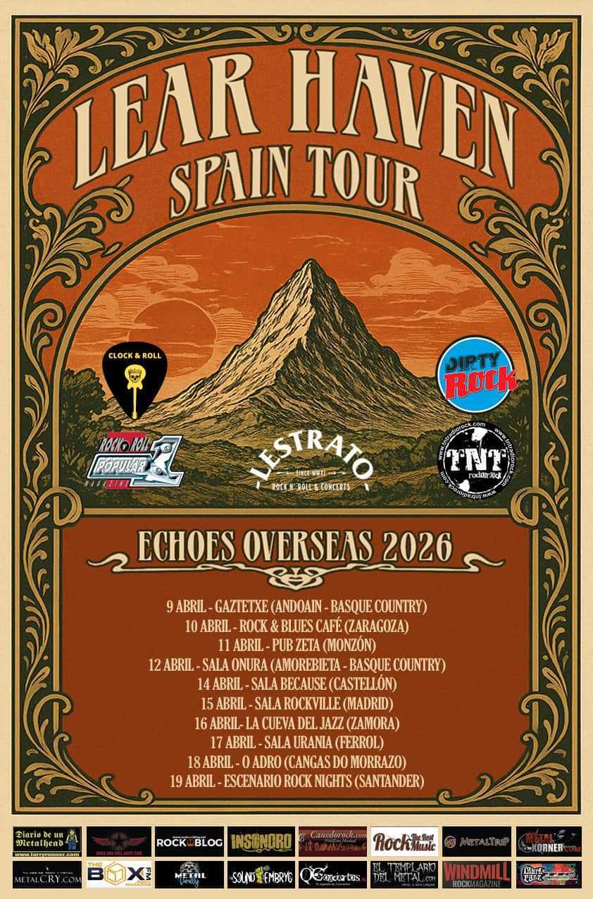 Gira de los canadienses Lear Haven en nuestros escenarios este mes de abril