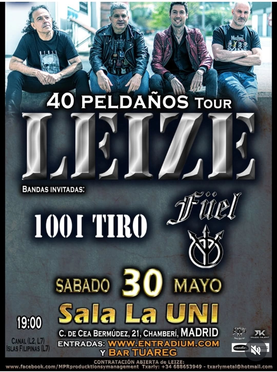 Leize el 30 de mayo en la Sala La Uni de Madrid