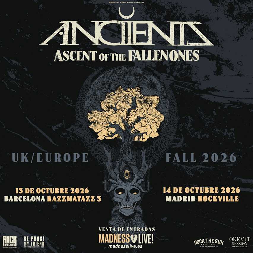 Anciients confirman fechas en Barcelona y Madrid para octubre