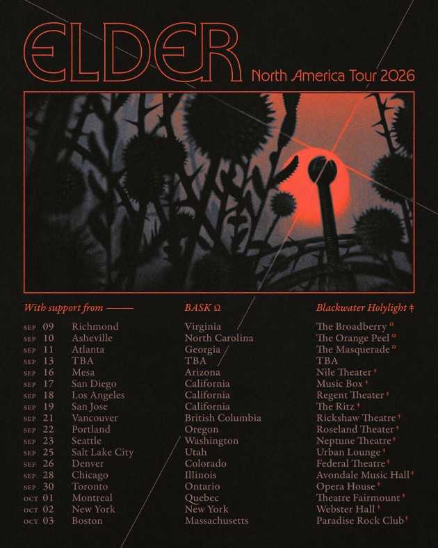 Elder suma fechas por Norteamérica a la gira de presentación de «Through Zero»