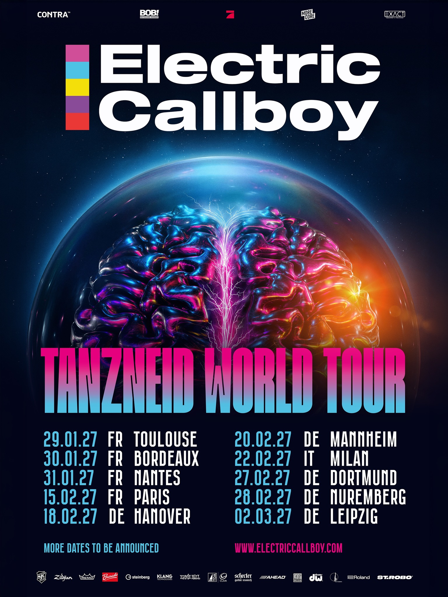 Electric Callboy ha confirmado una primera serie de fechas de su gira por Europa