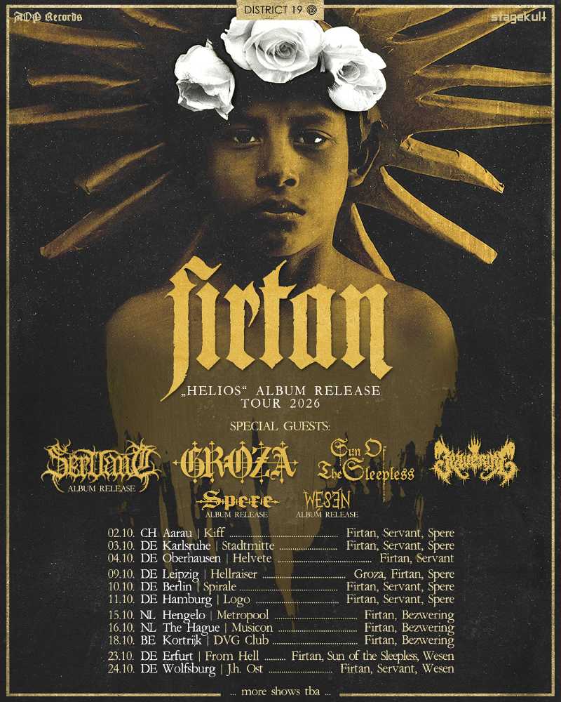 Tour europeo de Firtan con Groza y Sun Of The Sleepless