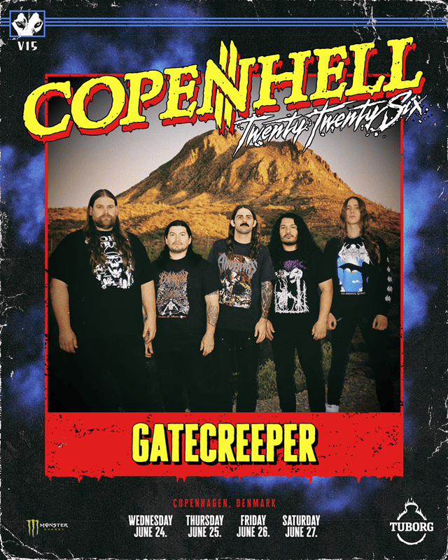 Gatecreeper sustituye a Static-X en el Copenhell y se anuncian 8 shows más para el Copenhell Con!