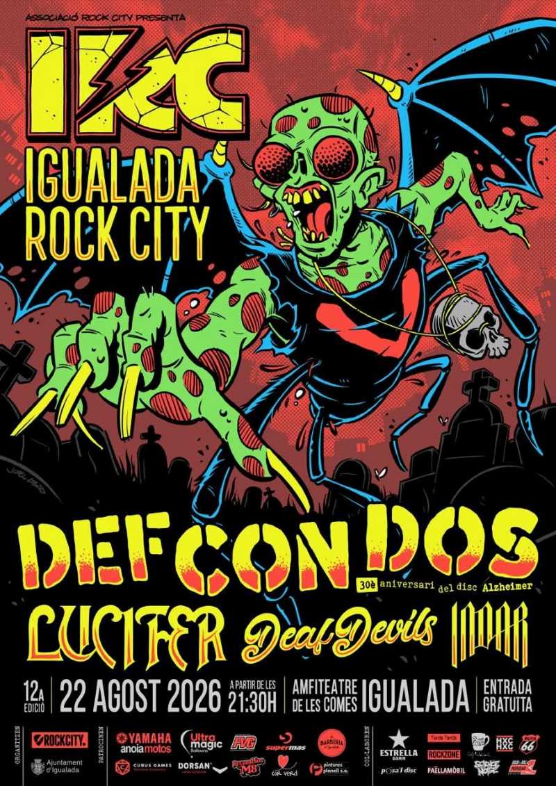 El 22 de agosto nueva edición del Igualada Rock City Fest 2026