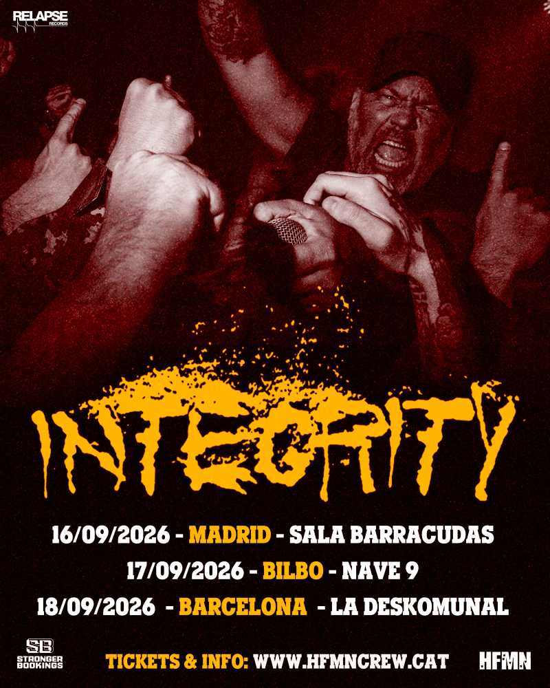 Gira de tres conciertos de los americanos Integrity en septiembre