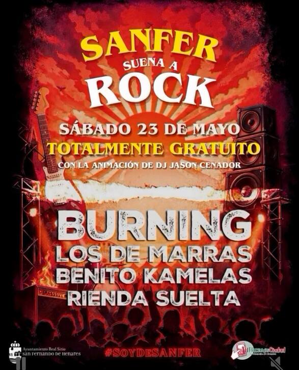 Burning y Los de Marras cabezas en la primera edición del festival SANFER suena a ROCK.