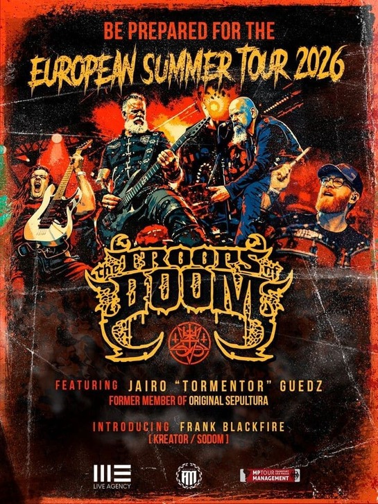 Fechas del tour europeo de verano de Troops Of Doom