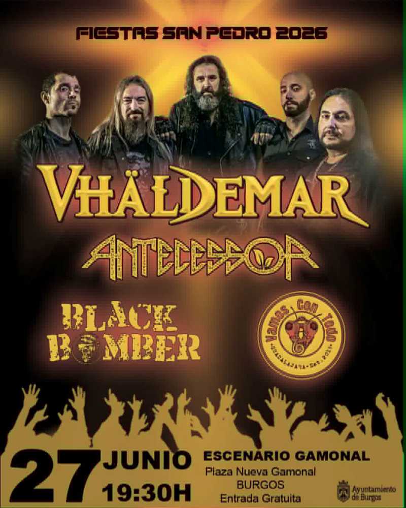 Vhäldemar, concierto en Burgos en las fiestas de San Pedro