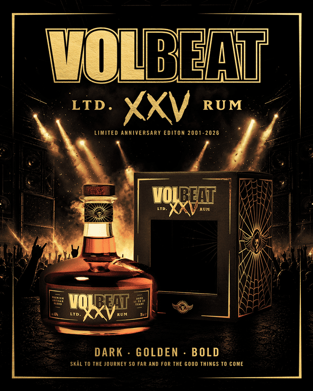 Volbeat celebra su 25 aniversario con el lanzamiento de una edición limitada de Ron