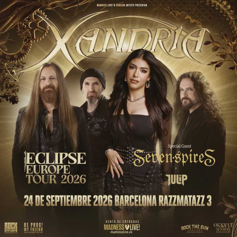 Xandria estará en Barcelona el próximo jueves 24 de septiembre