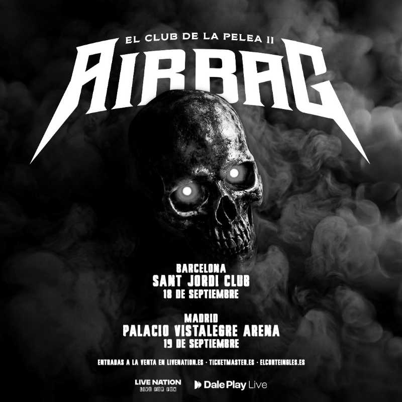 Regresan Airbag con dos conciertos en España en septiembre