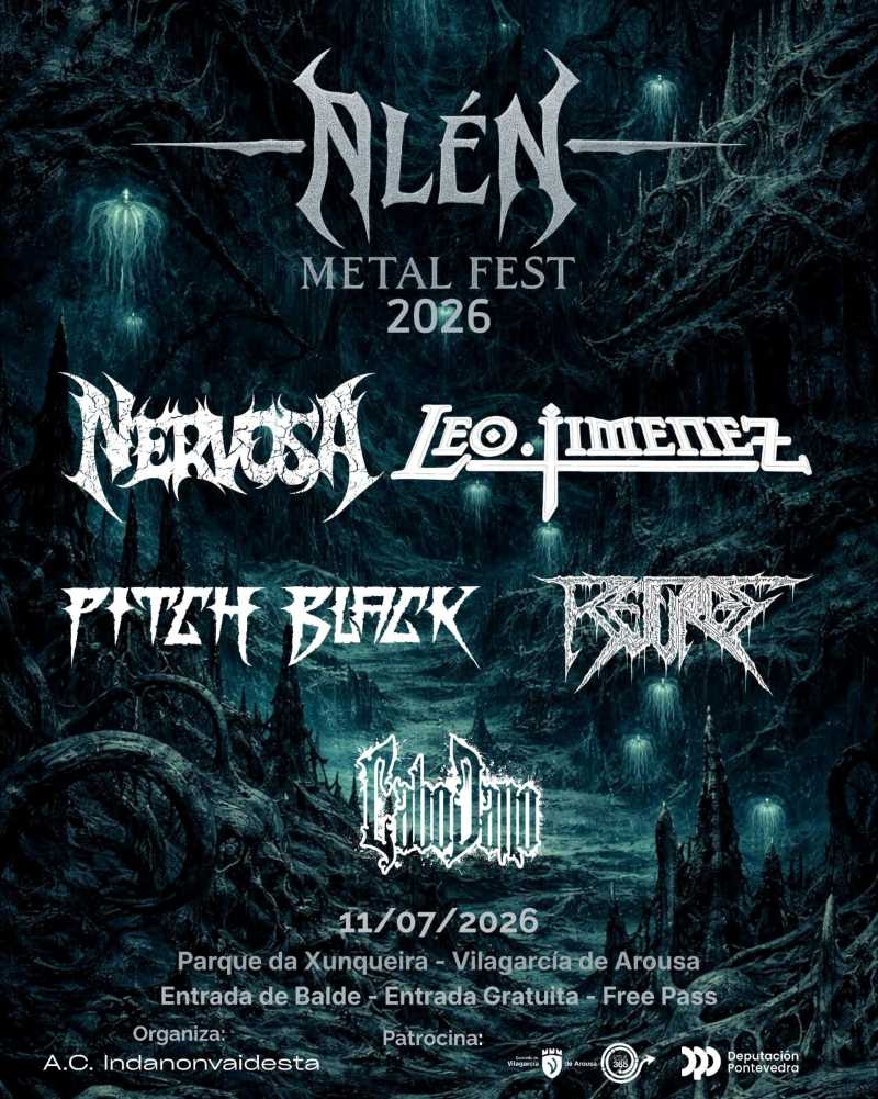 Publicado el cartel del Alén Metal Fest 2026 de Villagarcía de Arousa