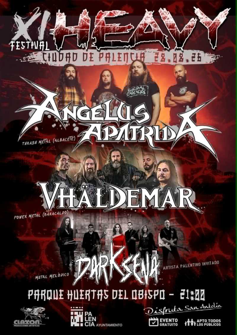 El XI Festival Heavy Ciudad de Palencia con Angelus Apatrida y Vhäldemar