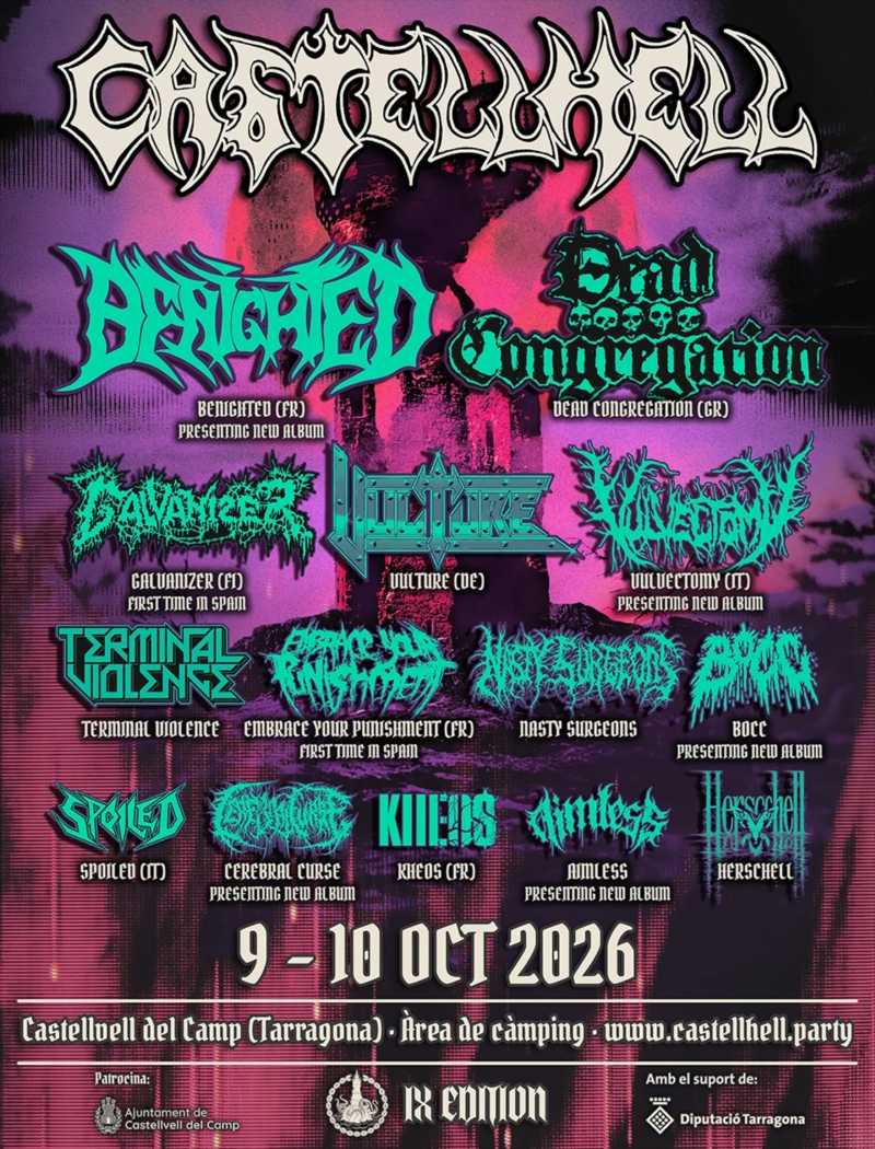 Cartel internacional del CastellHell 2026 de Tarragona