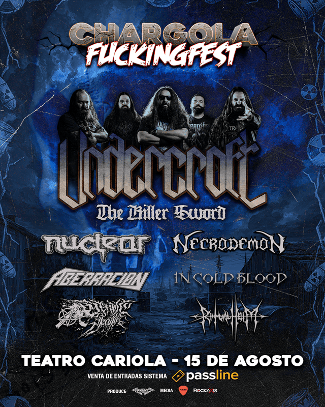El Chargola Fuckingfest celebrará su octava edición en el Teatro Cariola con la brutalidad de Undercroft al frente