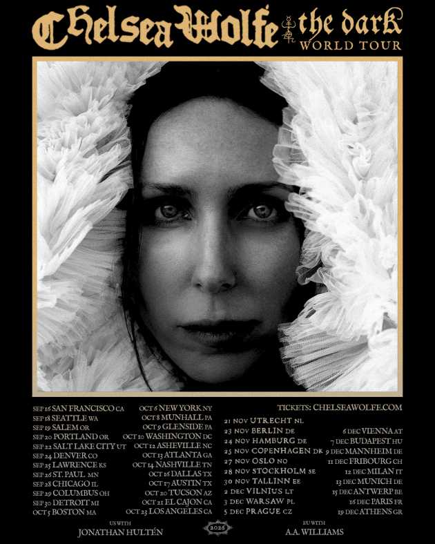 A.A. Williams confirma fechas acompañando a Chelsea Wolfe