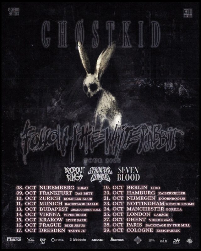 Ghøstkid se complace en anunciar la gira ‘Follow The Rabbit Tour’, una serie de conciertos como cabeza de cartel en Europa