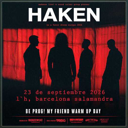 La gira europea de Haken arrancará el Barcelona el 23 de septiembre