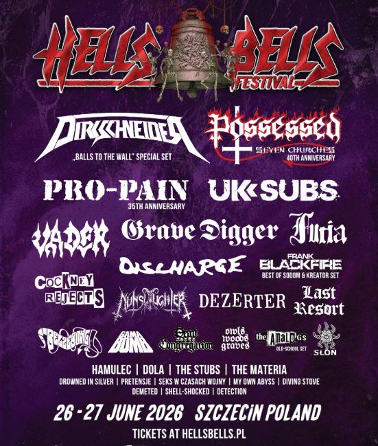 Programa y horarios del Hells Bells Festival de Szczecin (Polonia)