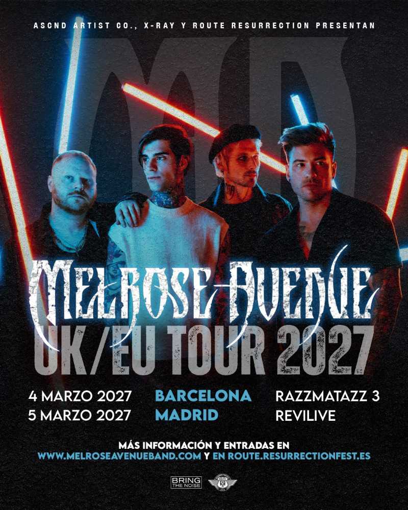 Melrose Avenue en concierto en Barcelona y Madrid en marzo de 2027