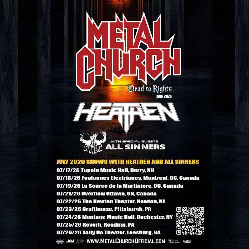 Metal Church con Heathen en una gira por Norteamérica