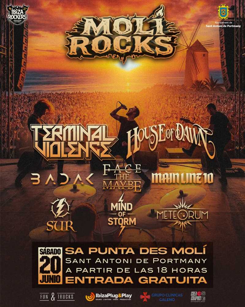 Nueva edición del festival Mólí Rocks 2026 de Ibiza
