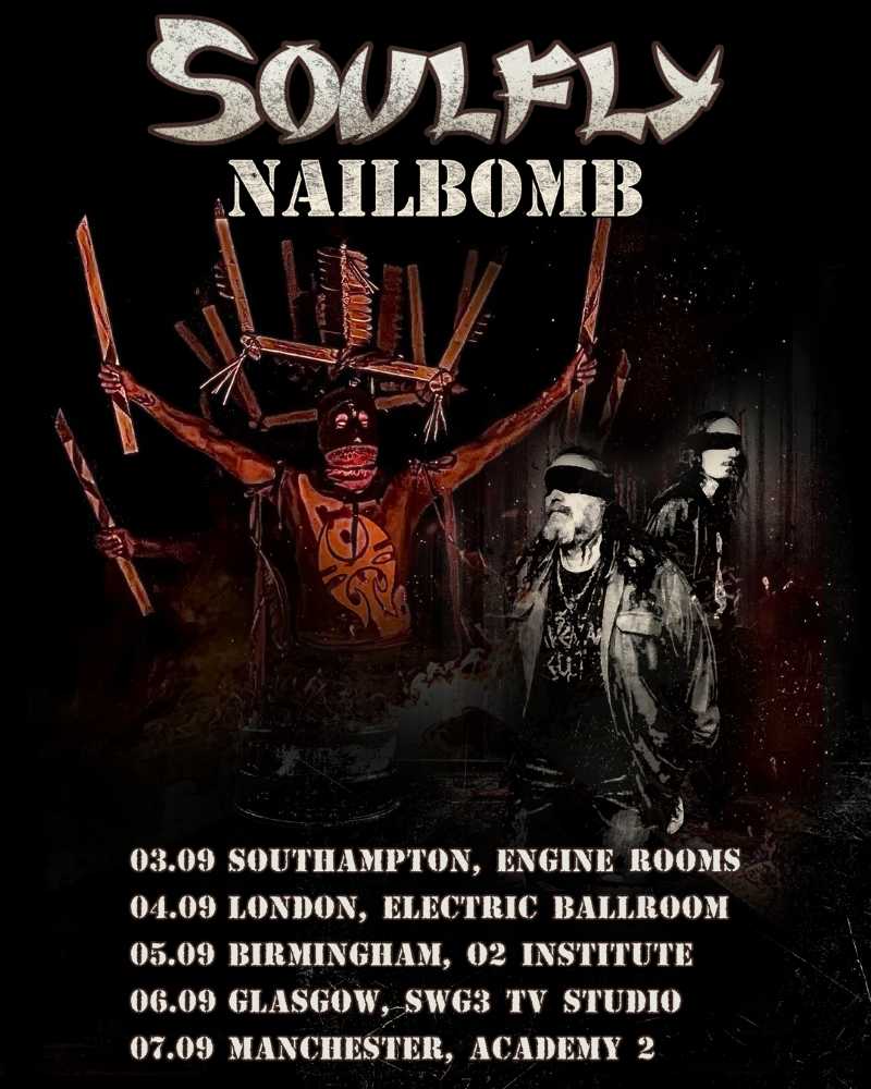 Gira británica de Soulfly en septiembre